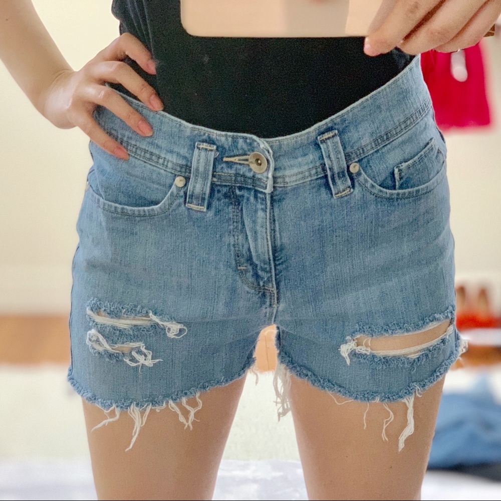 Vintage Lee Distressed Shorts
